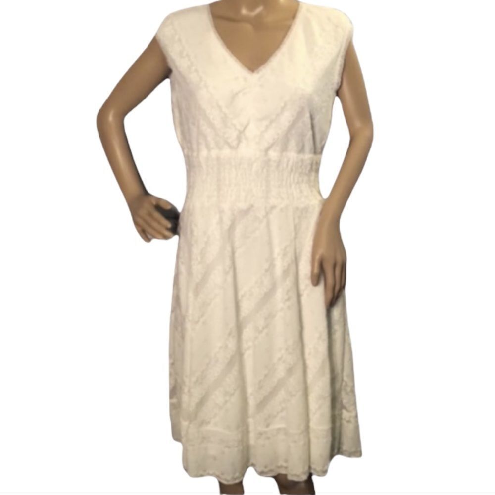 Diva International White Lace A-line Dress